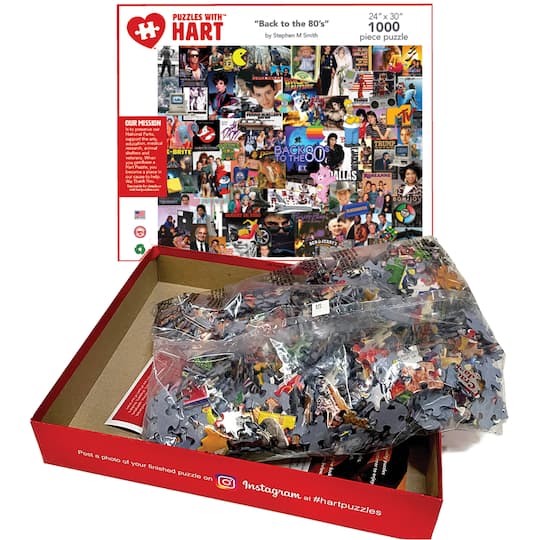 Hart Puzzles Back to the 80s by Steve Smith 1,000 Piece Jigsaw Puzzle